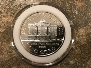 2008 Austrian Philharmonic 1 oz Silver .999 Fine Silver