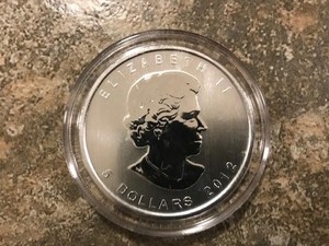 2012 Canadian Maple Wild Life Series 1 oz .9999 Fine Silver