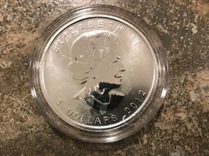 2012 Canadian Maple Wild Life Series 1 oz .9999 Fine Silver