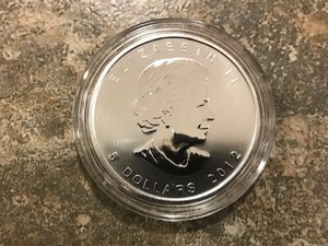 2012 Canadian Maple Wild Life Series 1 oz .9999 Fine Silver