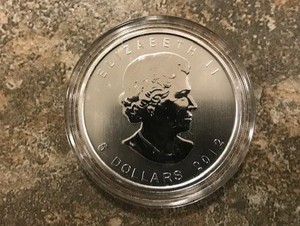 2012 Canadian Maple Wild Life Series 1 oz .9999 Fine Silver