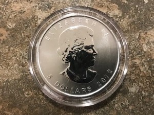 2012 Canadian Maple Wild Life Series 1 oz .9999 Fine Silver