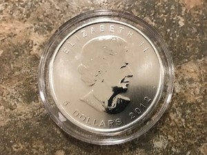 2012 Canadian Maple Wild Life Series 1 oz .9999 Fine Silver
