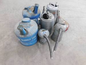 Assorted Metal Oil Cans  Funnel King