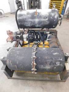 Air Tank Set up from  a Locomotive