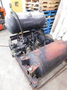 Air Tank Set up from  a Locomotive