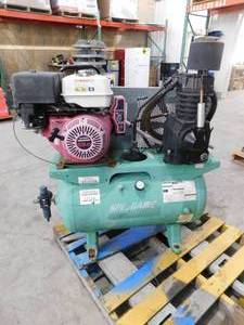 Stationary Air Compressor 2 Stage, 13 hp Engine, Honda, 24 cfm, 30 gal Air Tank