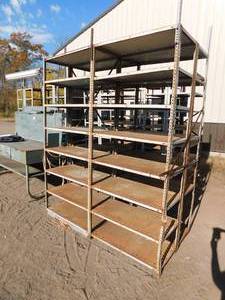 Metal Garage Shelving Lot