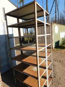 Metal Garage Shelving Lot
