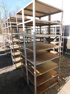 Metal Garage Shelving Lot