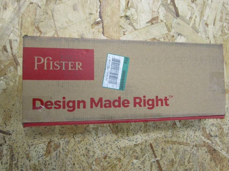 lot 72 image: PFISTER Kenzo Single Hole Single-Handle Bathroom Faucet in Polished Chrome (BRAND NEW)
