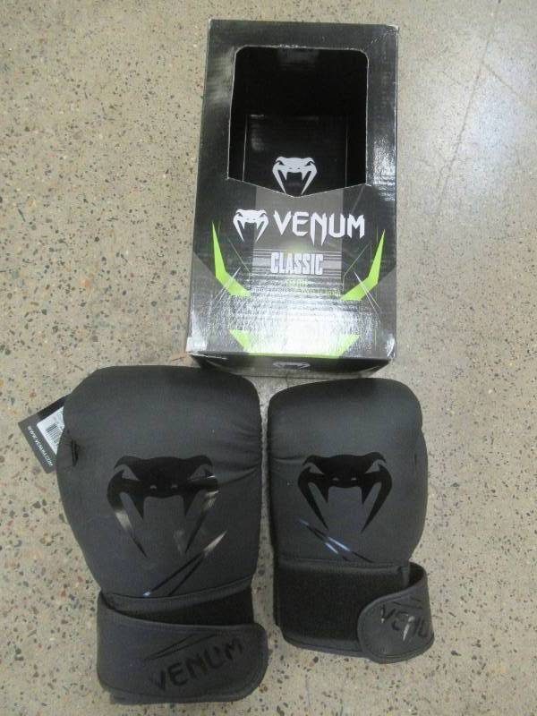 lot 641 image: Venum Youth Boxing Gloves - NEW (Gloves in package are two different sizes) SOLD AS IS
