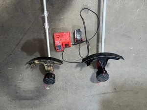 2 Milwaukee string trimmers