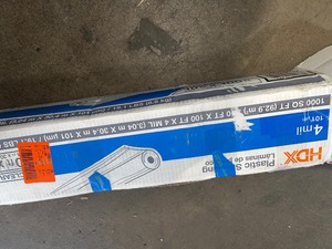 HDX 10 ft. x 100 ft. Clear 4 mil Plastic Sheeting