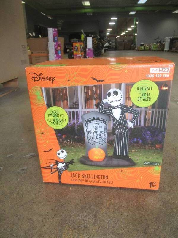 DISNEY Jack Skellington & Oogie Boogie set of Airblown Halloween Decor (BRAND NEW SEE PHOTOS)