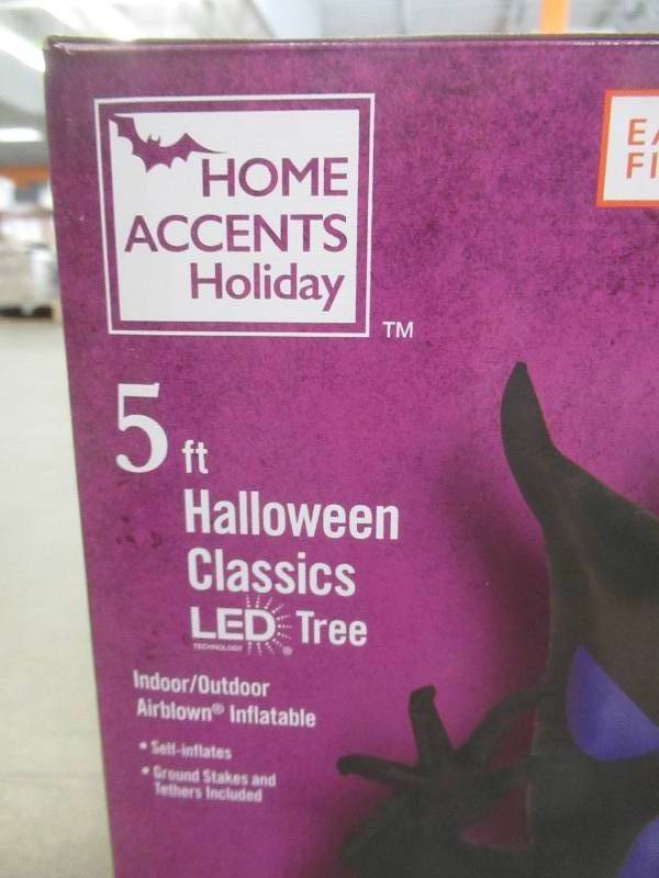 5 ft. Black Tree with Purple Face Airblown Halloween Inflatable (BRAND NEW, SEE PHOTOS)