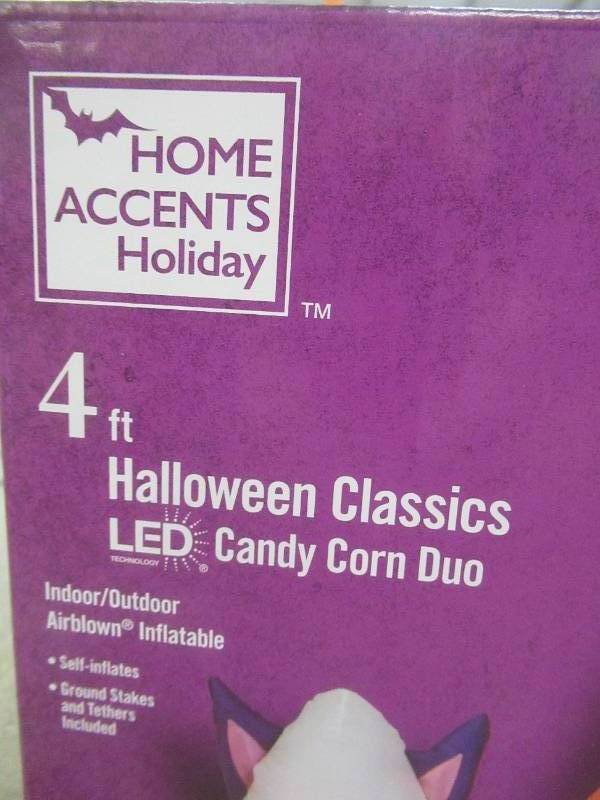 4 ft. Candy Corn Duo Airblown Halloween Inflatable Scene (BRAND NEW)
