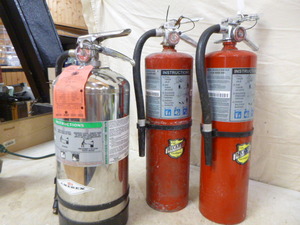 lot 118 image: 3 Fire Extinguishers