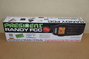 lot 3 image: President Randy FCC AM Transceiver Handheld or Mobile CB Radio
