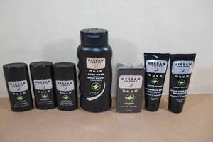 lot 8 image: Herban Cowboy Set - Body Wash, Cologne, After Shave Moisturizers, Deodorant