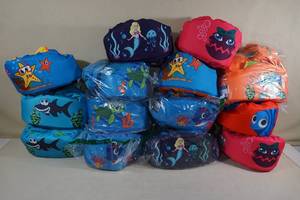 lot 42 image: 14 New Body Glove Paddle Pals Kids Life Jackets
