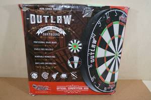 lot 74 image: New Outlaw Quality Bristle Competition Size Dartboard