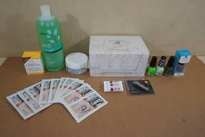 lot 93 image: Assorted Beauty Products -Soap, Nail Polish, Lip Balm, Nail Clippers