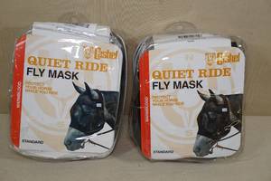 lot 113 image: 2 Cashel Quiet Ride Fly Mask -Warmblood