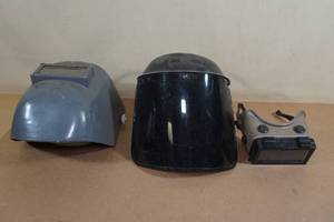 lot 158 image: 3 Welding Face Shields