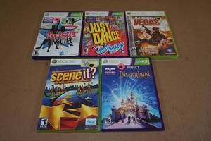 lot 207 image: Xbox 360 Games -Disneyland, Scene it, Just Dance, Twister