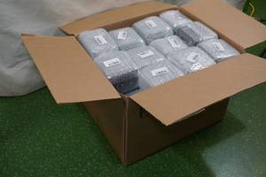 lot 224 image: Box of Novelty Stemless Wine Glasses - All DemocratLeft WingLiberal Theme