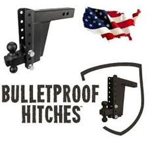 lot 68 image: Bulletproof Fully Adjustable Ball Mount Hitch - 22,000 Capacity
