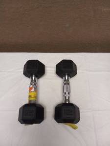 lot 16 image: (2) 12LBS DUMBBELLS NEW