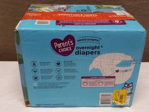 lot 17 image: PARENTS CHOICE OVERNIGHT DIAPERS SIZE 4 (78 DIAPERS)