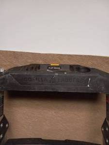 lot 90 image: SILVER & BLACK FOLDING STEP STOOL