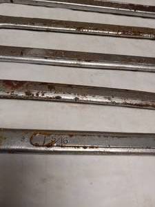 lot 92 image: (5) LARGE WRENCH