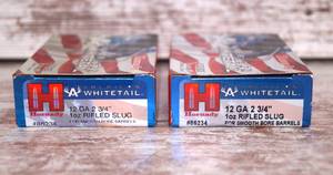 Hornady 12ga 2-34 Rifled Slugs 2 boxes x 5shbox (10 shells)