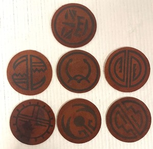 lot 139 image: Vintage Ashtrays and Leather Coasters
