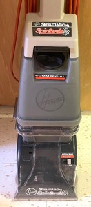 lot 143 image: Hoover Commercial Steam Vac Spotter and Carpet Cleaner with Manual