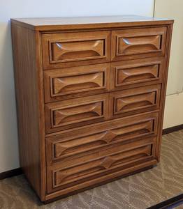 lot 2 image: Vintage Wood Dresser