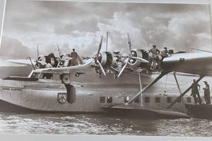 lot 120 image: Framed Vintage Seaplane Prints