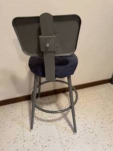 lot 156 image: Vintage Metal Office Stool
