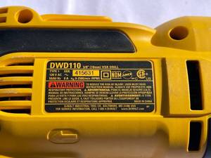 lot 176 image: DeWalt 38th Inch VSR Drill Model DWD110