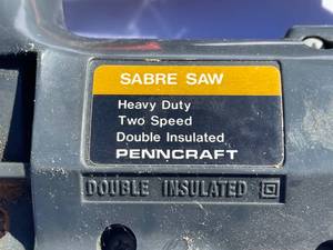 lot 177 image: Penncraft 2 Speed Sabre Saw Model 4951A