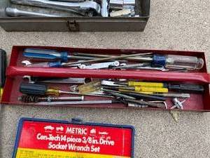 lot 193 image: Two Tool Boxes with Assorted Tools