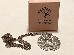 lot 104 image: Sterling (800) Greece Pendant Necklace
