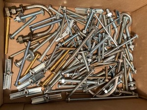 lot 113 image: Variety of Nuts, Bolts, Drill Bits and More