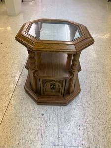 Glass Top Side Table