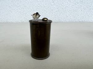 Trench Art Lighter with King George V Coins on Top & Bottom