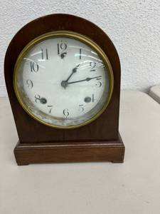 Shelf Clock with Porcelain Face